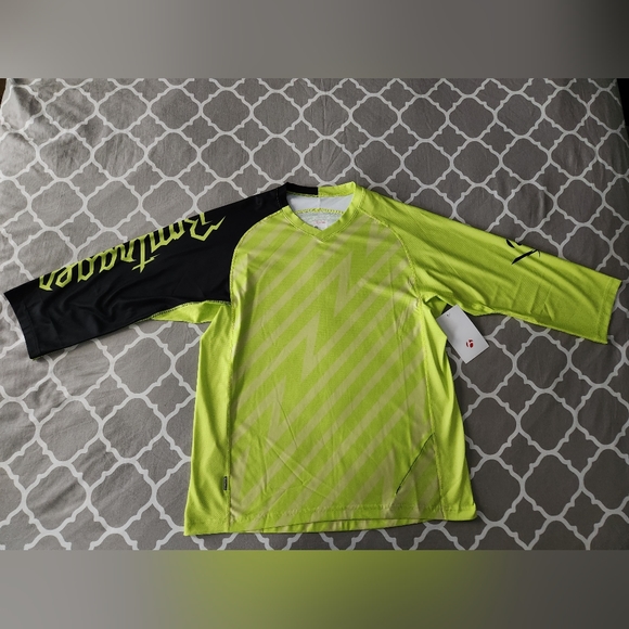 Bontrager Men's Mountain Bike Mtb Jersey Medium Hi-viz Rhythm Tech 3/4 Tee - Picture 6 of 8